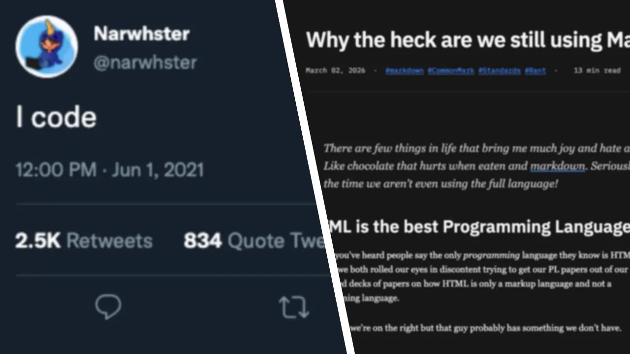 A low effort tweet getting a lot of traction, vs a well thought out blog post